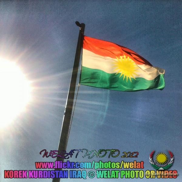 kurdistan flag in the verizon
