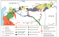Crisis in Syria : PYD map